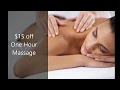 15 off an Hour Massage