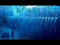 Download Lagu Goodbye Insomnia With Heavy RAIN Sounds | Rain Sounds On Old Roof In Foggy Forest At Night, ASMR
