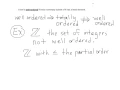 Well-Ordered and Totally Ordered example