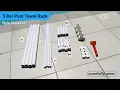 Style 665412 5 Bar Pool Towel Rack Horizontal Standing Poolside Storage Organizer Tutorial