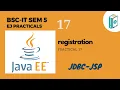 Enterprise Java Tutorial Registration page using JSP and JDBC