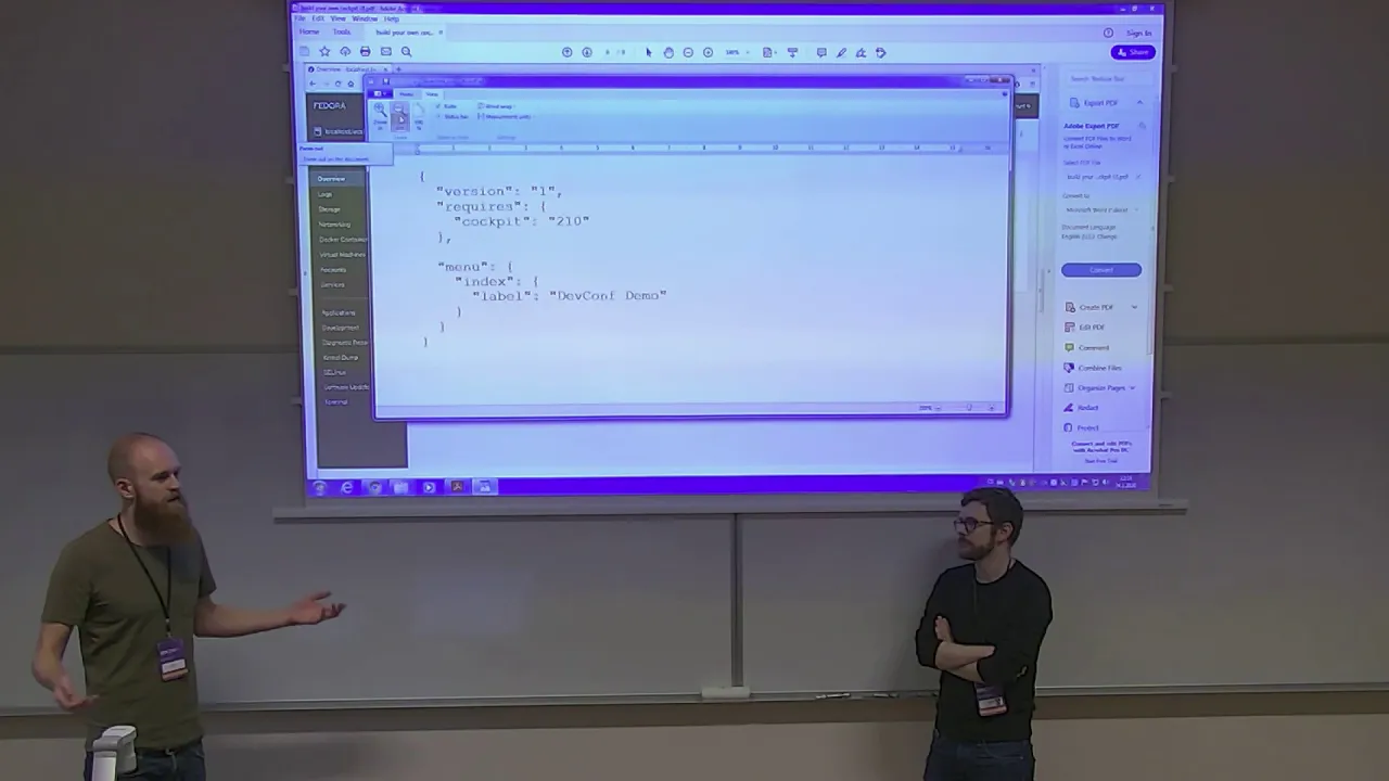 Build your own UI for the Cockpit Web Console - DevConf.CZ 2020