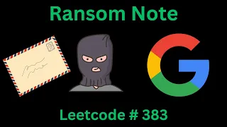 RANSOM NOTE LEETCODE 383 PYTHON SOLUTION