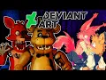 FREDDY FAZBEAR AND FOXY THE PIRATE GO ON DEVIANT ART