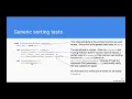 CS3C Week 8 Bubble sort review and tests