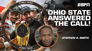 Ohio State ANSWERED THE CALL 📞 - Stephen A. says the BETTER team won the national title | First Take
