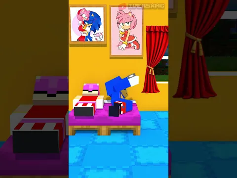 SONIC Y AMY NO PUEDEN DORMIR 🫩 #sonic #amyrose #shorts #roblox
