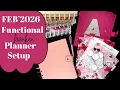 FEBRUARY 2026 PLANNER SETUP FUNCTIONAL PLANNER - PLANNER MOVE IN