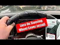 Sport Grip Lace-on Steering Wheel Cover Installation