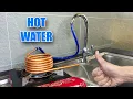 Download Lagu How to get hot water directly in JUST 1 MINUTE ? Crazy idea of ​​Master Plumber | Holic Clever