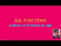 SQL FUNCTIONS STRING LTRIM RTRIM TRIM UPPER LOWER LENGTH IN TABLE P6