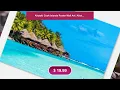Aitutaki Cook Islands Poster Wall Art Aitutaki Beach Huts Home Decor Aitutaki Coast Print A
