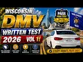 Wisconsin Permit Practice Test 1 50 Questions to Pass DMV Permit Test 2026