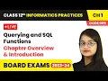 Querying and SQL Functions - Chapter Overview Introduction Class 12 Informatics Practices Ch 1