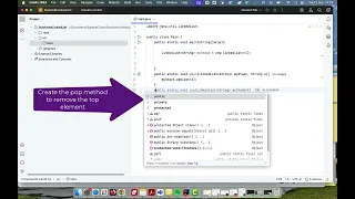 Create a Stack using a Linked List