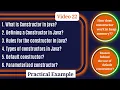 What is constructor in java in hindi Why default constructor in java