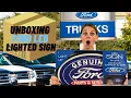 888Lots com Wholesale Unboxing Liquidation Cases Home LED FORD SIGN