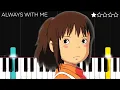 Download Lagu Spirited Away - Always With Me (Joe Hisaishi) | EASY Piano Tutorial