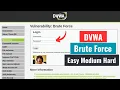 DVWA - Brute Force Low Medium High