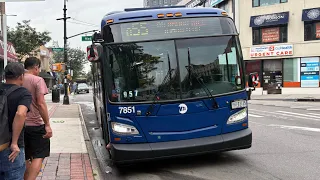 MTA Q55 bus full ride from Myrtle Av Seneca Av to Myrtle Av 108 St