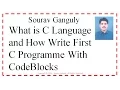 C Programming Language Tutorial for Beginners How Write First C Programme with CodeBlocks
