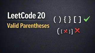LeetCode 20 Valid Parentheses C Explained with Stack