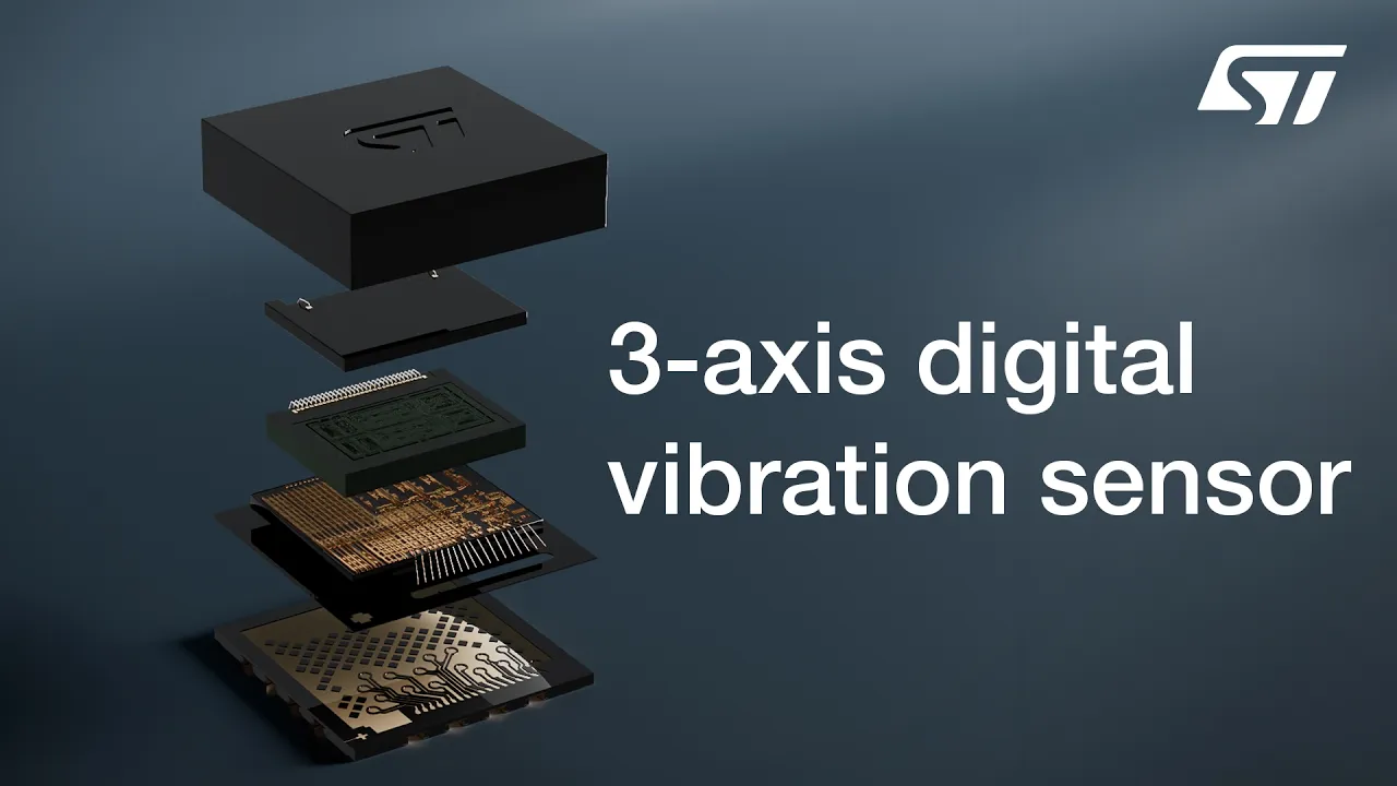 STMicroelectronics vibration sensor animation