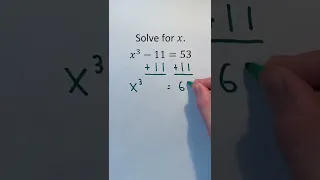 Solving For X In X 11 53 Shorts Algebra Math Maths Mathematics Education Learn Learning 