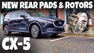 MAZDA CX-5 Rear Brake Pads Rotors Change