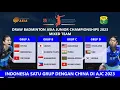 Hasil Drawing Badminton Asia Junior Championships 2023 Beregu, Indonesia Satu Grup Dengan China