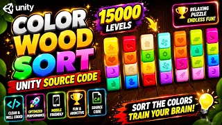 Color Wood Sort Unity Puzzle Game Source Code Unity Sorting Game Template Unity Source Code