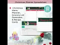 Christmas List Template Google Sheets Planner Gift Budget Tracker - One-In-One