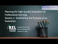 Excerpt 2 Developing Evaluation Questions REL Central REL Northeast