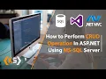 ASP NET CRUD Application Tutorial How to do crud operation in Asp net C CRUD Application