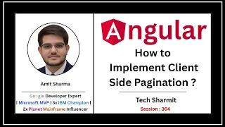Client Side Pagination Using GET API in Angular API in Angular Angular Tutorial Ep-364