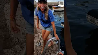 FIRST STEPS on Land ⛰️ in French Polynesia After 33 DAYS at SEA ⛵️🌊 #shorts