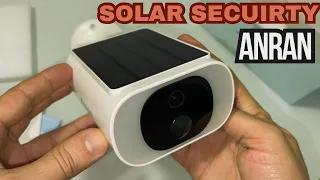 ANRAN Security Cameras Wireless Outdoor 2K WiFi Surveillance Outdoor with Embedded Solar Panel