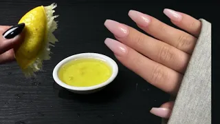 تطويل الاظافر بطريقة مضمونة بمكونين من مطبخك💅🏻