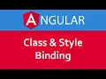 Angular 9 Tutorial in Hindi Class and Style Binding