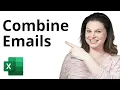 Combine Multiple Email Addresses into One Line using Excel