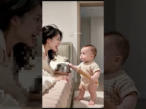 Mom, Wake Up! I’m Hungry 🤣#funny #funnyvideo