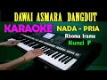 Download Lagu DAWAI ASMARA - Rhoma Rhoma | KARAOKE Nada Pria, HD