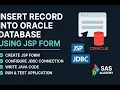 How to Connect JSP Form to Oracle Database and Insert Records Step-by-Step Tutorial
