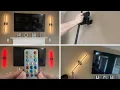 Battery Operated Wall Sconce Set of 2 Wireless Wall Light with Remote Control Up to 70 hrs of Time