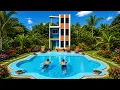 Modern Tropical Pool House With Swimming Pool