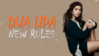 dua lipa new rules lyrical talkin in my sleep at night
