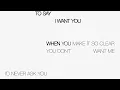 Sam Smith - Not In That Way (Lyric Video)
