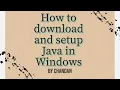 Download Java and setup environment variables Learn Automation with Chandan