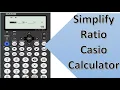 how to simplify ratios using casio calculator fx-83GT CW