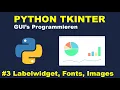 Labelwidgets Fonts Images Programmiert und Erklart Python GUI s mit Tkinter Programmieren